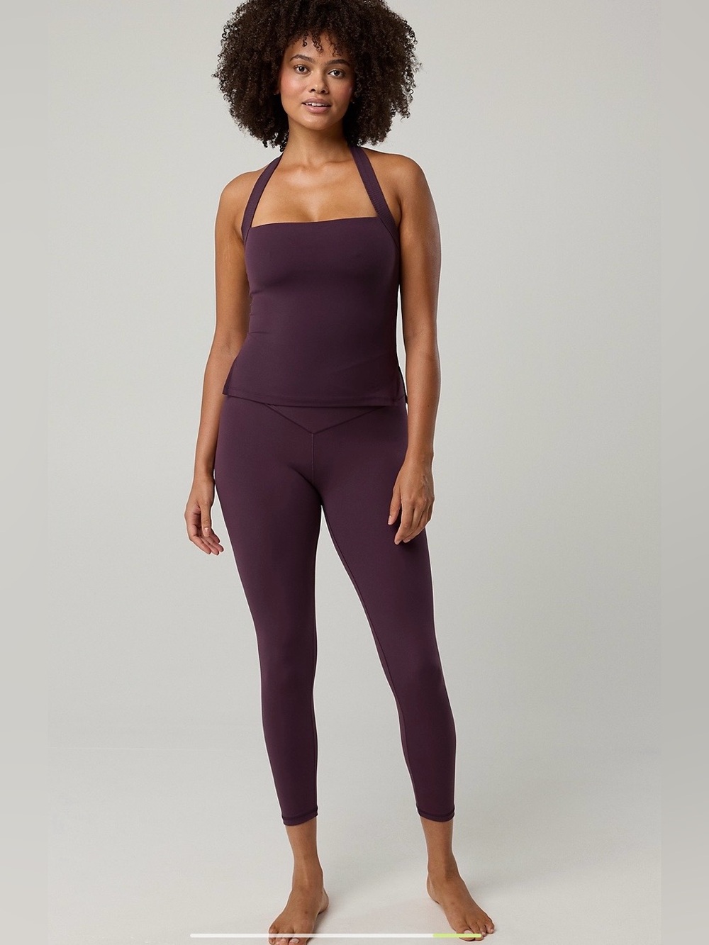 NWT American Eagle Real Me by Aerie ribbed Halter Tank and Legging Set, size L